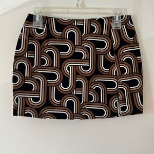 Printed Motel Skirt Size Small